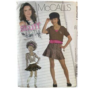 McCalls M5461 Sewing Pattern Girls Tops & Skirts Sizes 7-14‎ Hilary Duff